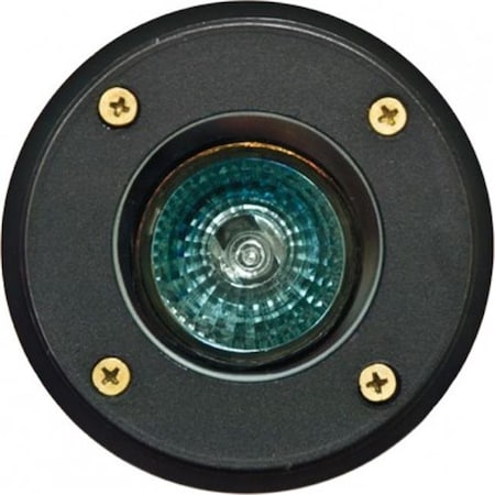 Dabmar Lighting Dabmar Lighting LV301-B-SLV 12V MR16 Well Light without Grill & PVC Sleeve; 20W - Black LV301-B-SLV